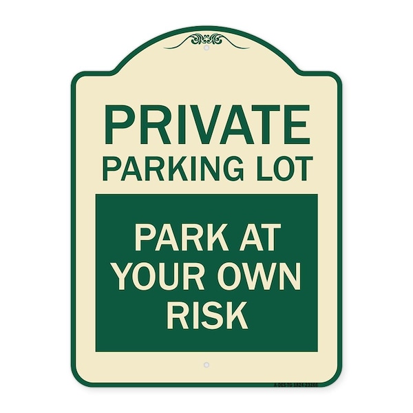 Signmission Private Parking Lot Heavy-Gauge Aluminum Architectural Sign, 24" x 18", TG-1824-23266 A-DES-TG-1824-23266 - main